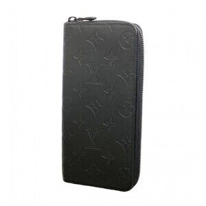 Louis Vuitton Monogram Shadow Zippy Wallet Vertical M62902 Noir Men's Long